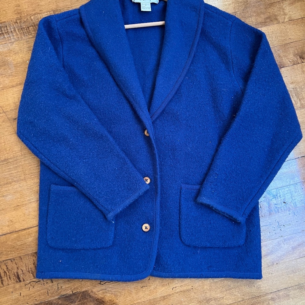 Blue wool jacket